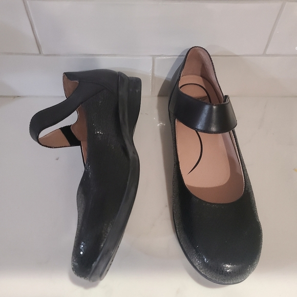 Dansko Audrey Mary Jane Black Leather Shoes Size 41 | 10.5 - 11 - Picture 14 of 16